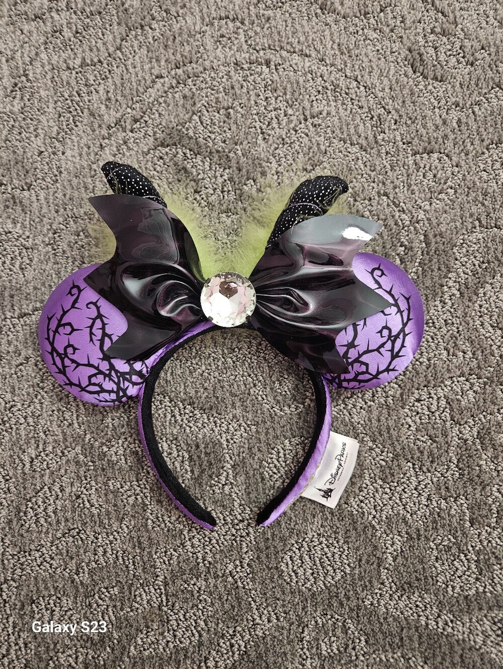 Disney Parks Maleficent Horns Spell Bound Ears Headband RARE 2018 Goth Villain